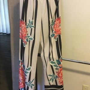Palazzo Flower and strip pants